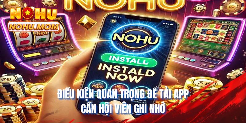 Điều kiện quan trọng để tải app cần hội viên ghi nhớ
